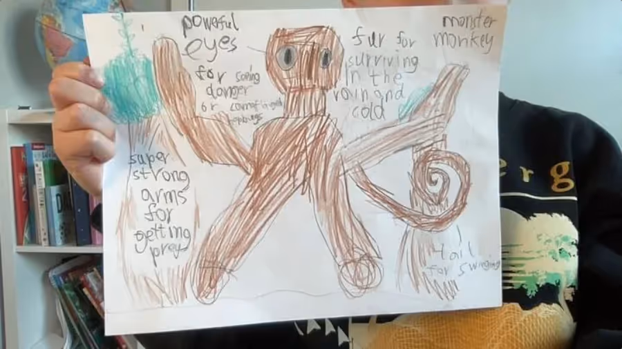 Creative project made by young learner