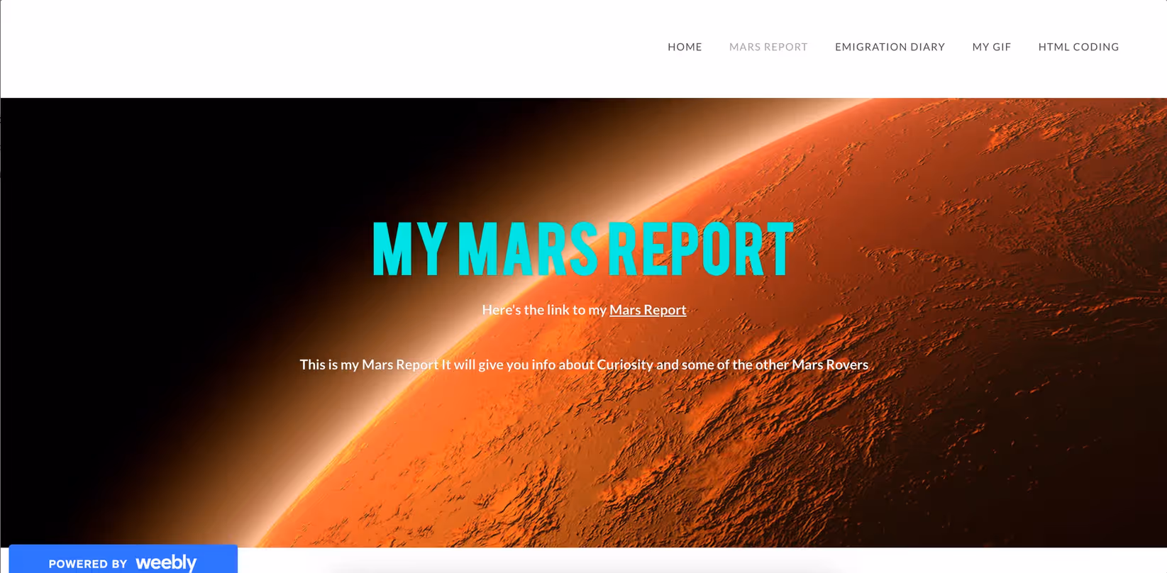 Example of project-based learning final project